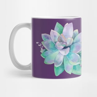 Aqua Succulent Mug